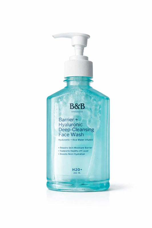 B&B Derma - Barrier + Hyaluronic Deep-Cleansing Face Wash With Rice Water