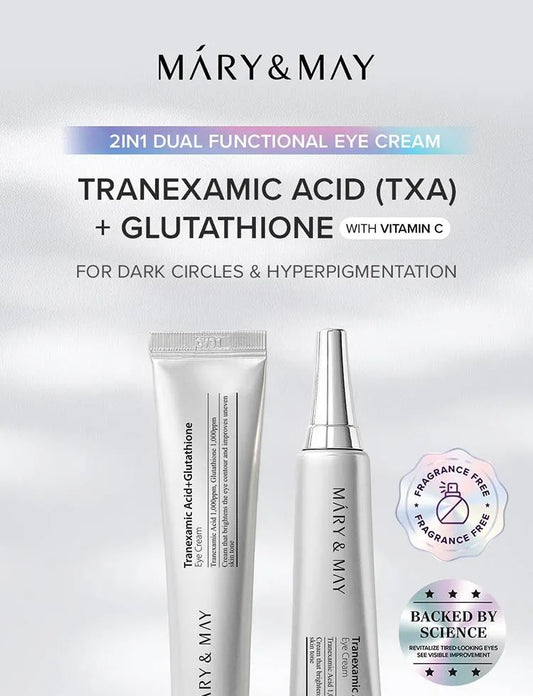 Mary&May - Tranexamic Acid + Glutathione Eye Cream Mini 12g