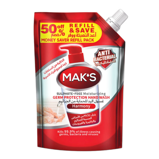Mak's - Hand Wash - 600Ml Pouch