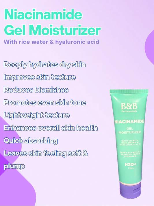 B&B Derma - Niacinamide Gel Moisturizer + Infused With Rice Water & Hyaluronic