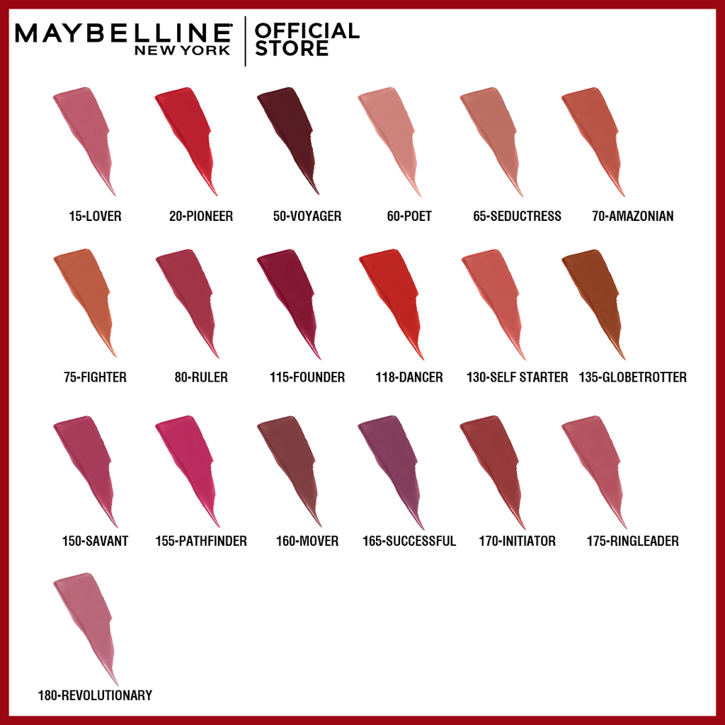 Maybelline New York Super Stay Matte InkÂ® Bold Long-Lasting Liquid LipstickÂ 