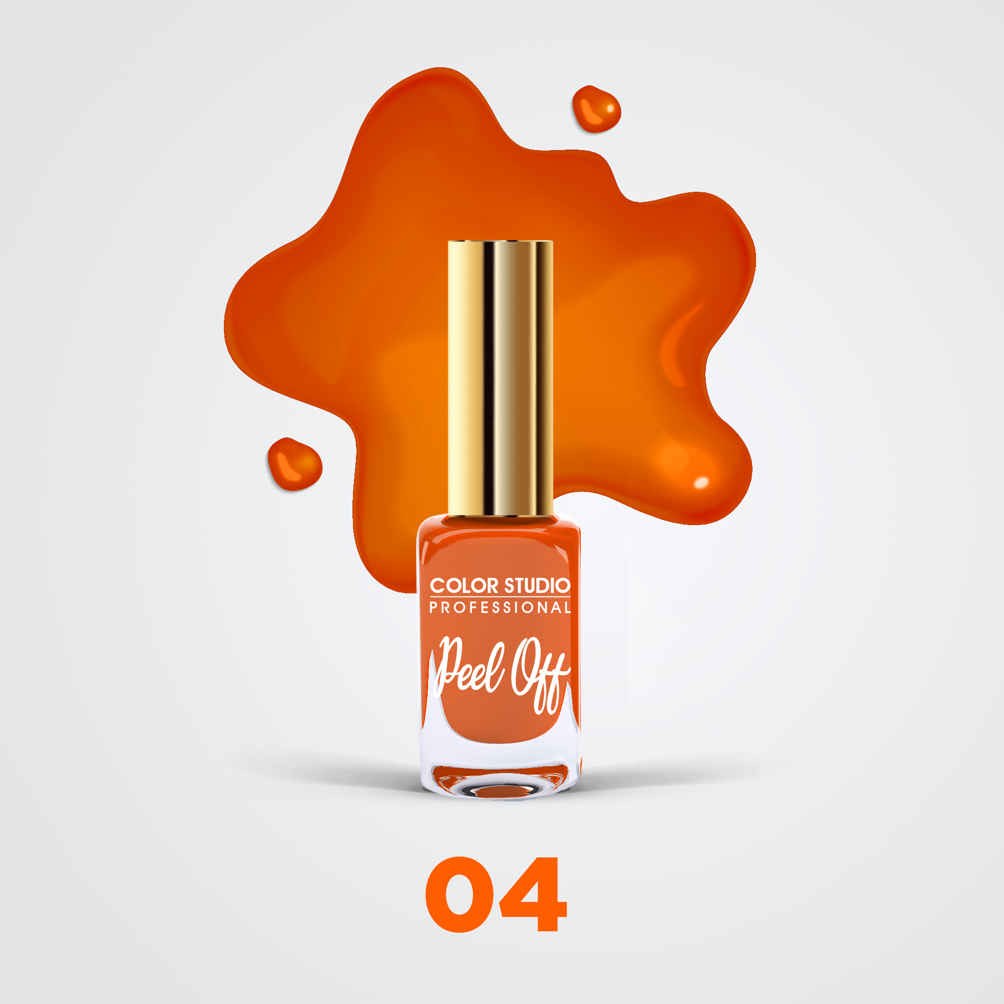 Color Studio - 04 Malibu - Peel Off Nail Colors - Water Based Nail Polish
