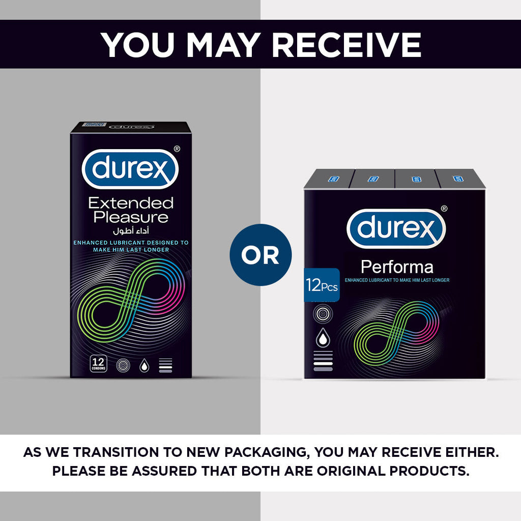 Durex Extended Pleasure Condoms 12 Pieces