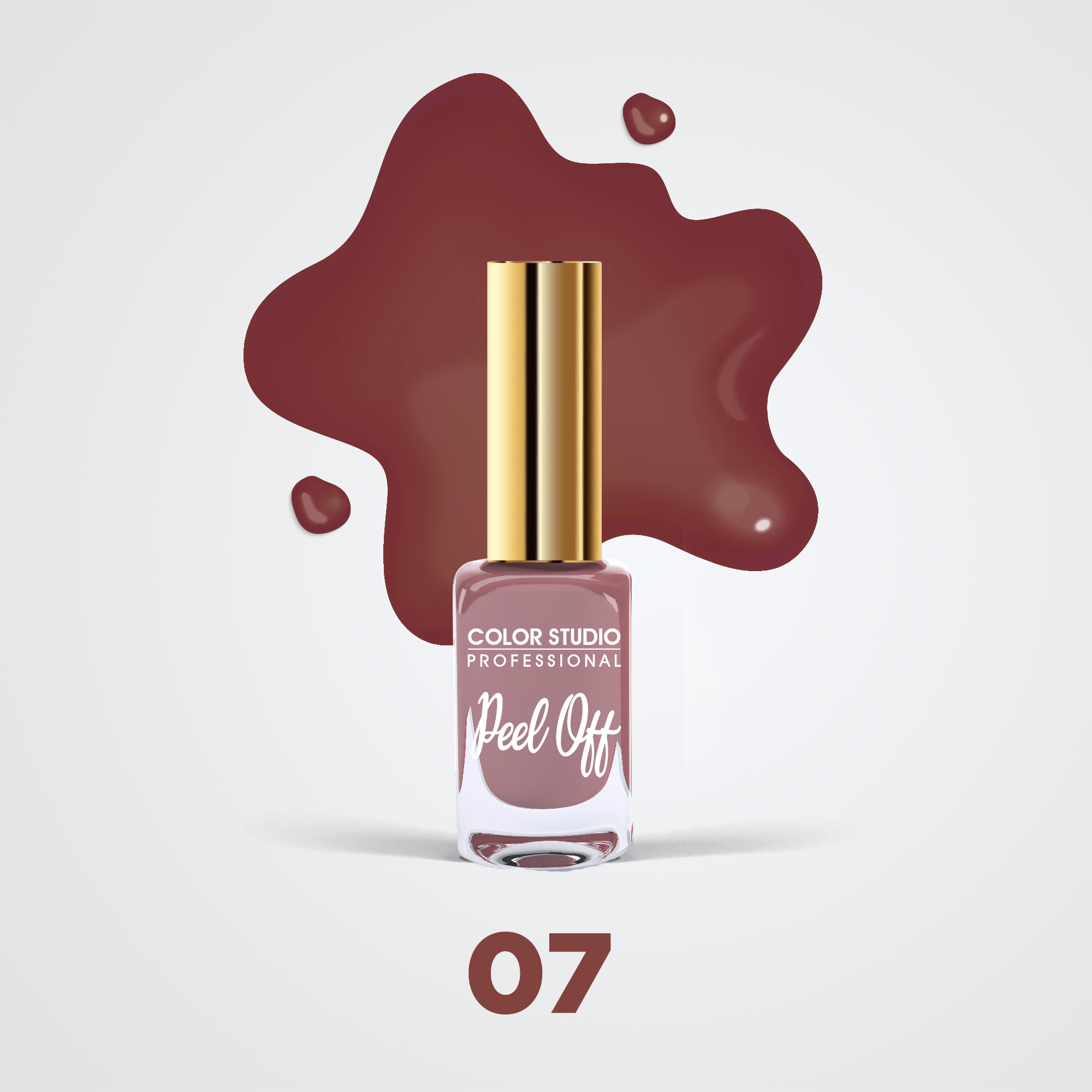 Color Studio - 07 Egypt- Peel Off Nail Colors - Water Based Nail Polish