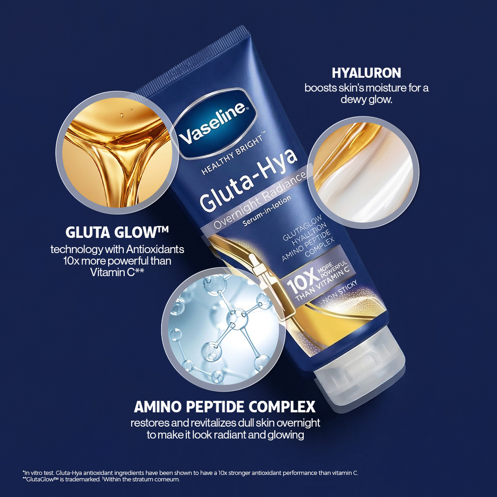 Vaseline - Gluta Hya Overnight Radiance Repair - 200ml