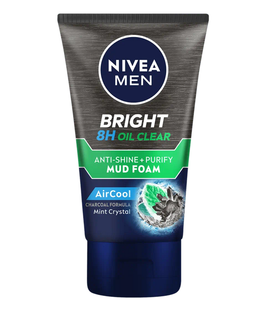 Nivea - For Men Whitening Oil Control Cooling Mud Facial Foam 10 Whitening - 100Ml