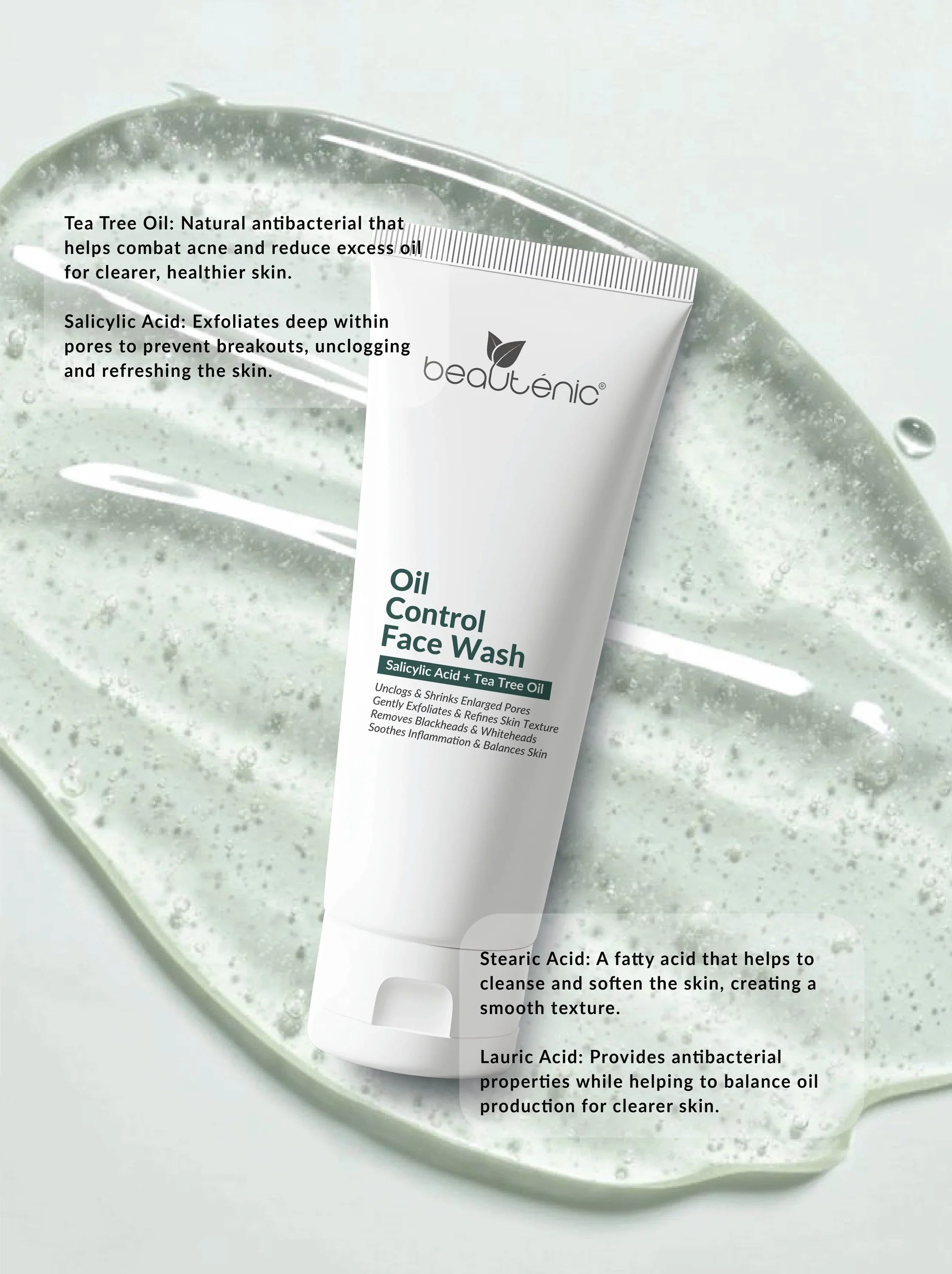 Beautenic - Oil Control Facewash Tea Tree Oil+ Salicylic Acid