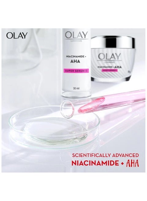 Olay - Luminous Niacinamide+ Aha Moisturiser - 50G