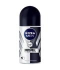 Nivea- Deodorant Roll On Men Black & White Invisible - 50Ml