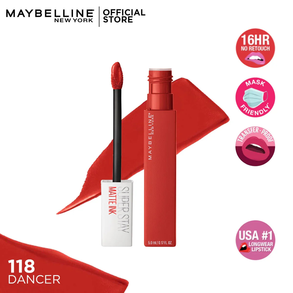 Maybelline New York Super Stay Matte InkÂ® Bold Long-Lasting Liquid LipstickÂ 