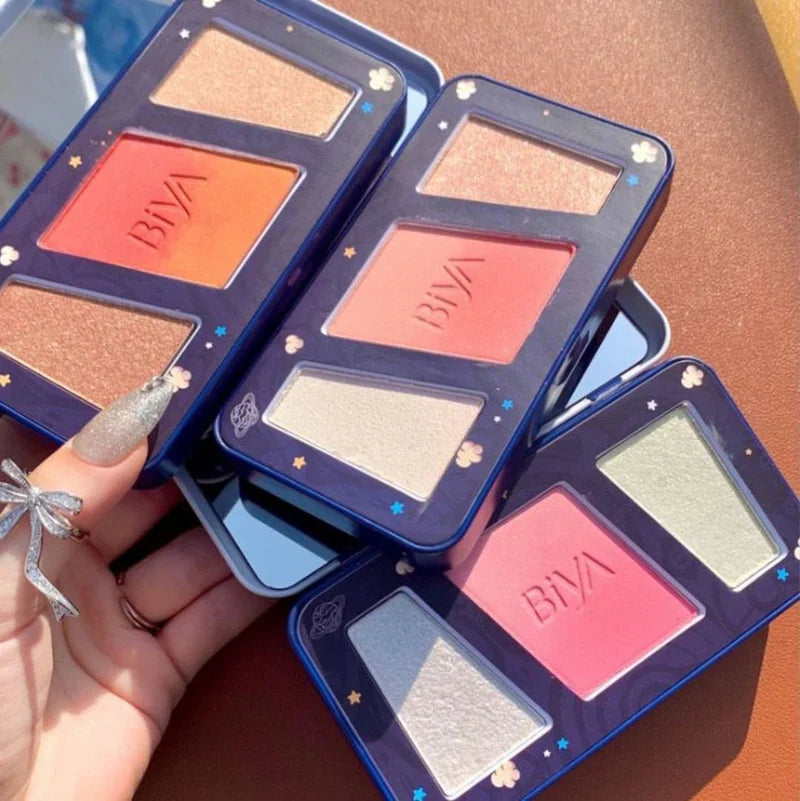 Biya - Time Planet Highlighter Blush Facial Palette - 03