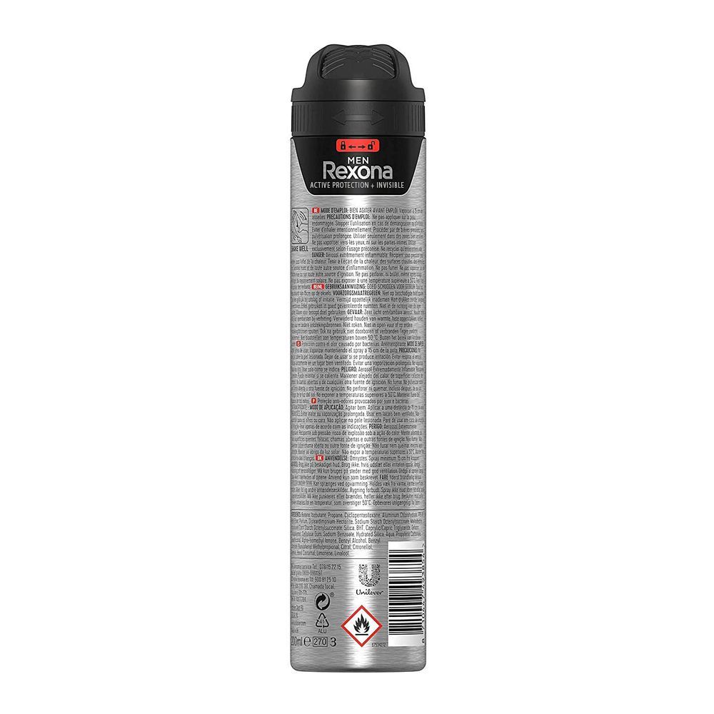 Rexona Deodorant Spray For Men Active Protection Invisible 200ML