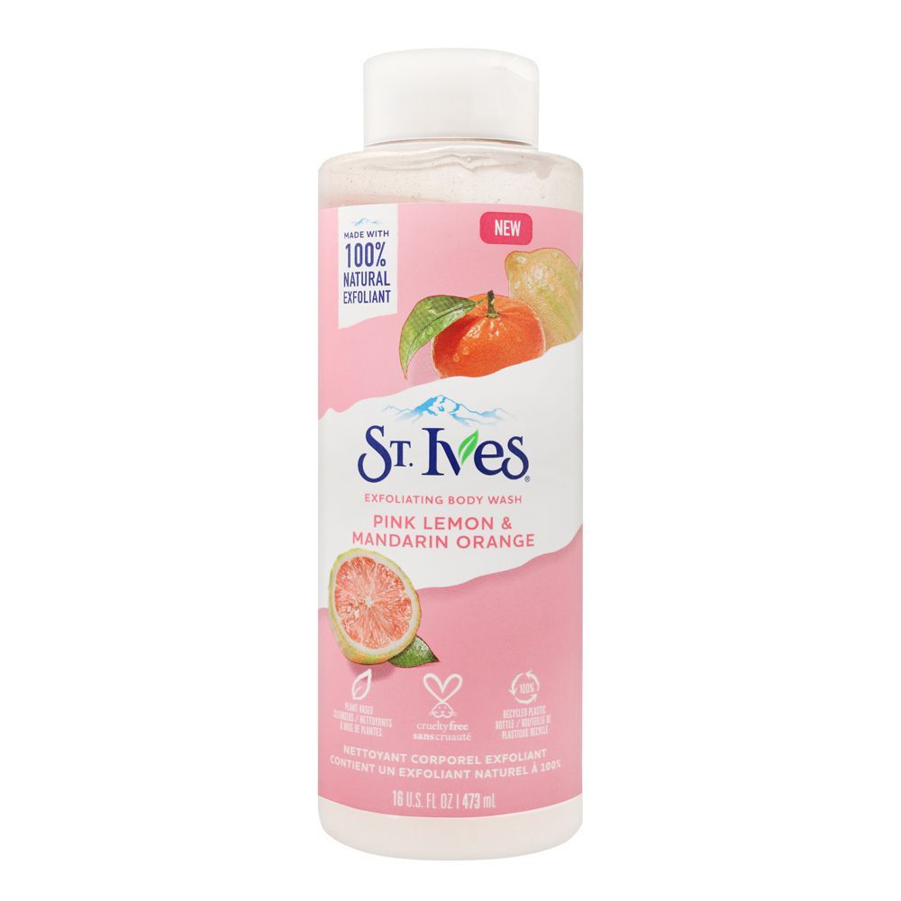 St. Ives -  Body Wash Pink Lemon & Mandarin Orange 16Oz/473Ml