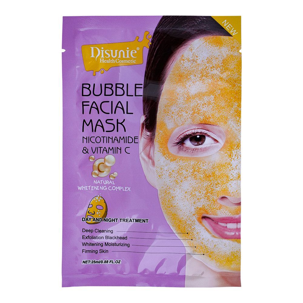 Disunie Bubble Facial Mask Nicotinamide Vitamin C 1 'S