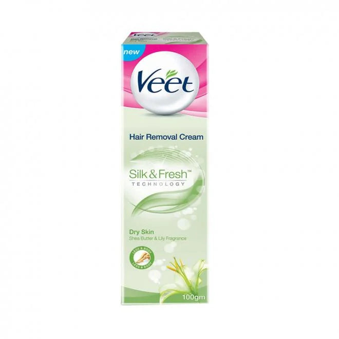 Veet Hair Removal Cream Silk And Fresh For Dry Skin 100Ml