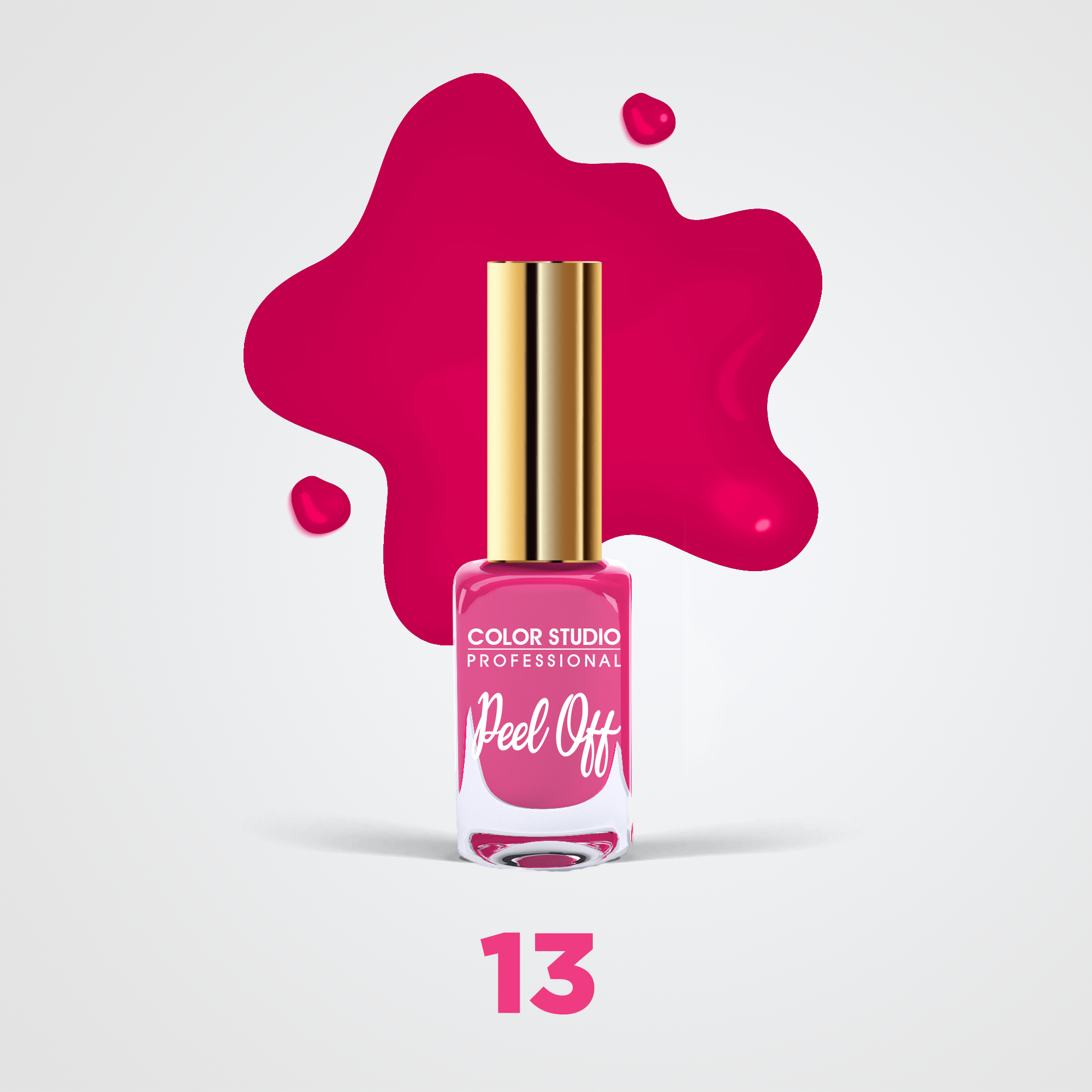 Color Studio - 13 Vixen- Peel Off Nail Colors - Water Based Nail Polish