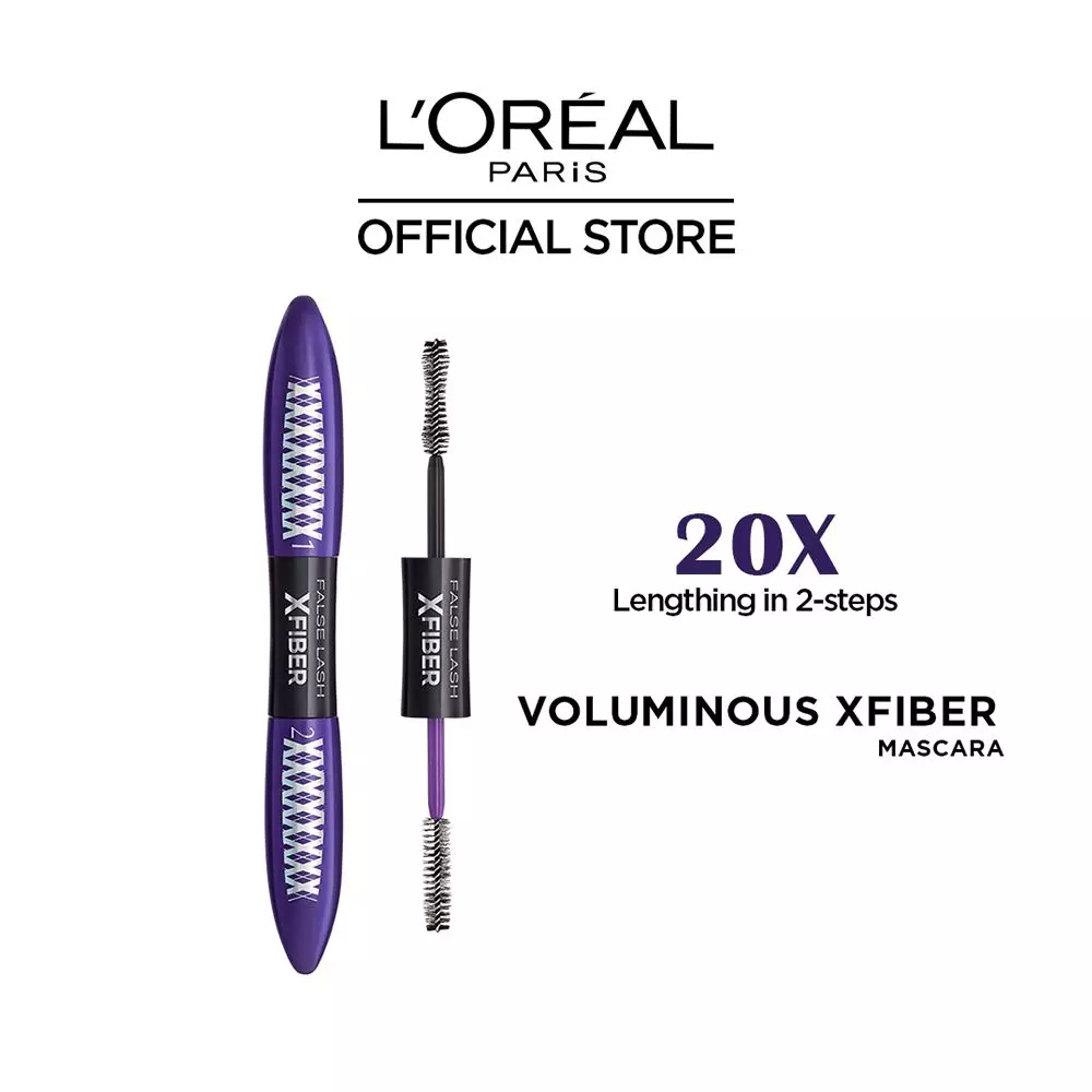 L'Oreal False Lash Superstar X Fiber Mascara Black