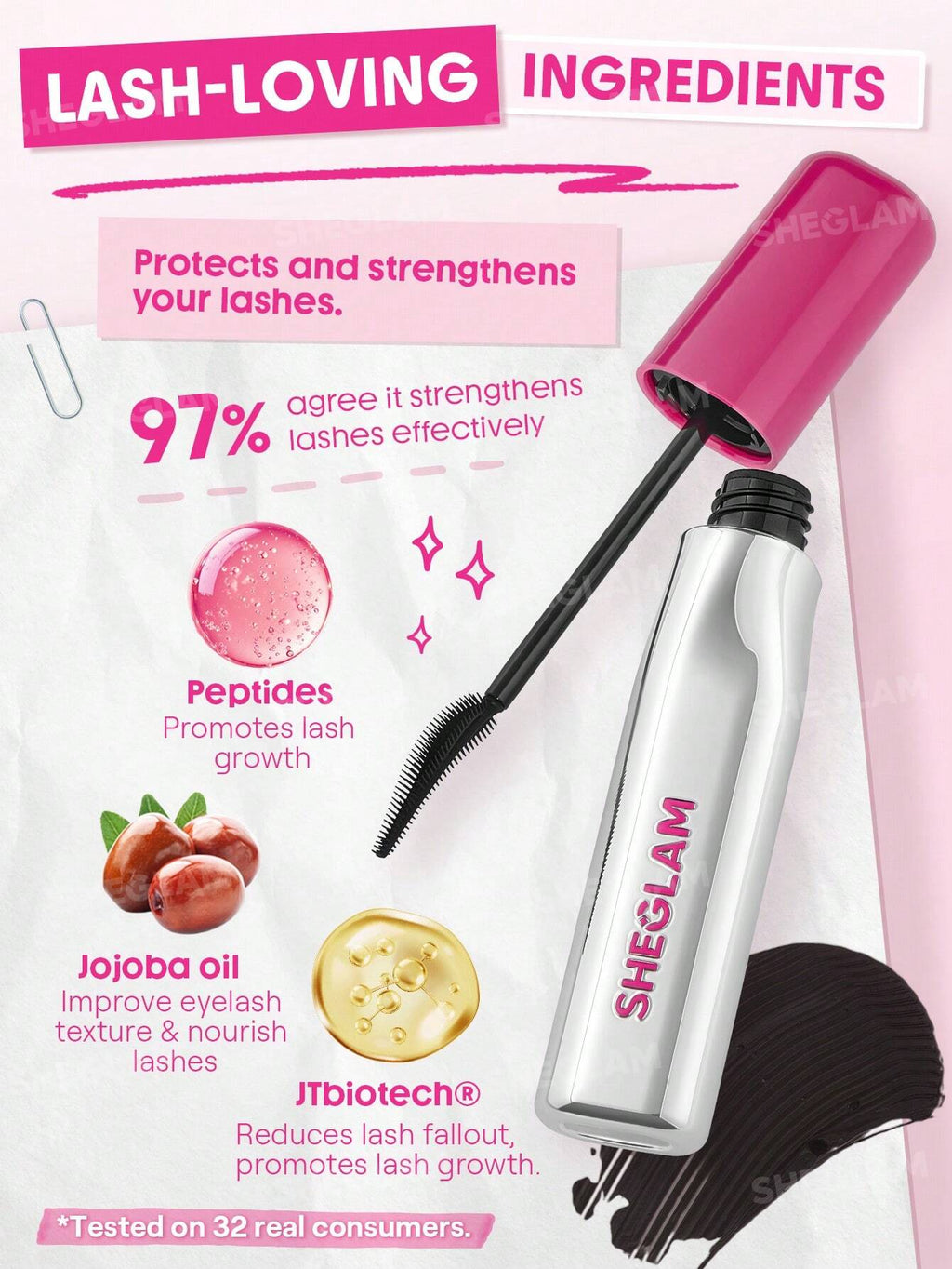 Sheglam - Lash Lighter Up & Out Mascara Black - 8Ml