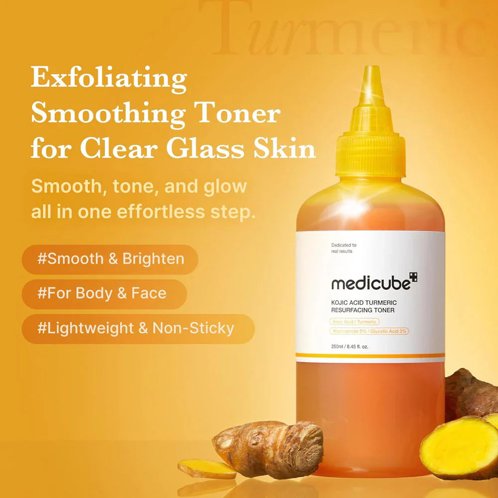 Medicube - Kojic Acid Turmeric Resurfacing Toner - 250ml