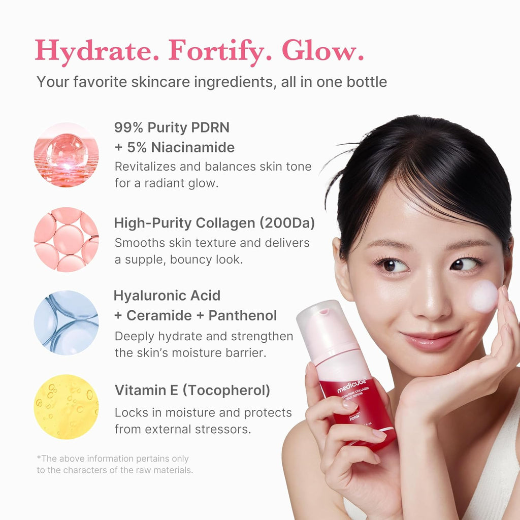 Medicube - PDRN Pink Collagen Bubble Serum - 95ml