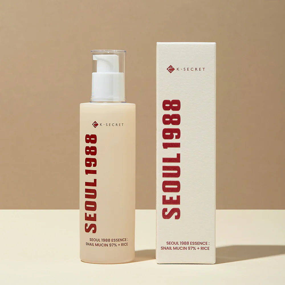 K-Secret - Seoul 1988 Essence: Snail Mucin 97% + Rice 100ml