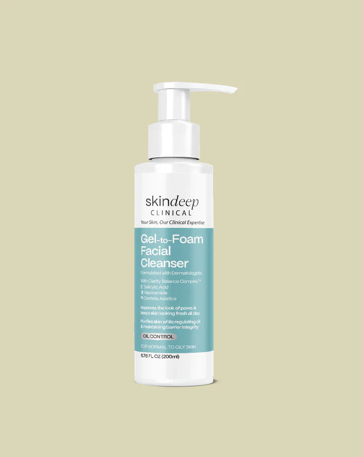 Skin Deep - Clinical Gel to Foam Facial Cleanser
