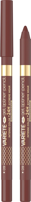 Eveline Cosmetics - Variete Gel Lipliner Waterproof - 09 Deep Brown
