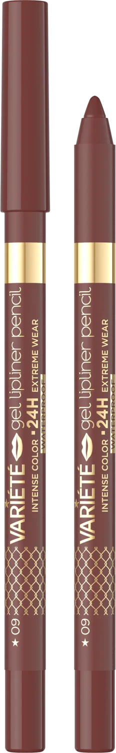 Eveline Cosmetics - Variete Gel Lipliner Waterproof - 09 Deep Brown