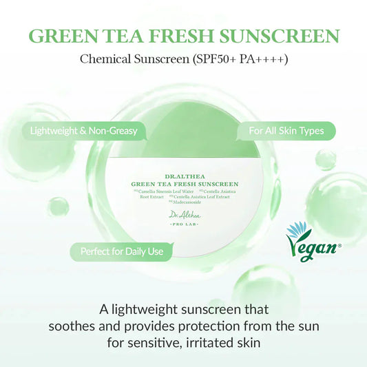 Dr.Althea Green Tea Fresh Sunscreen SPF50+ PA+++ 45ml