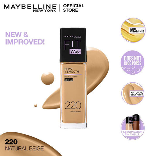 Maybelline Fit Me Dewy+Smooth Foundation 220 Natural Beige