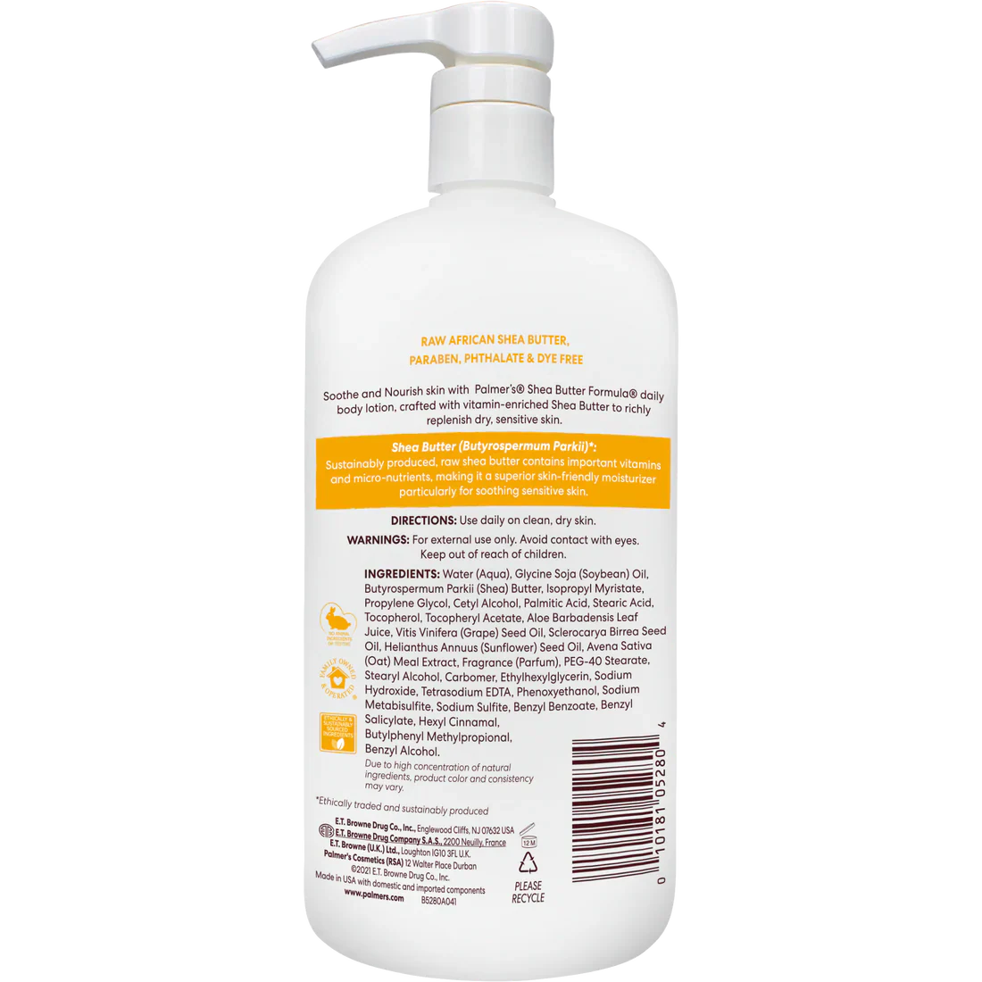 Palmer's - Raw Shea Nourish Body Lotion - 400Ml