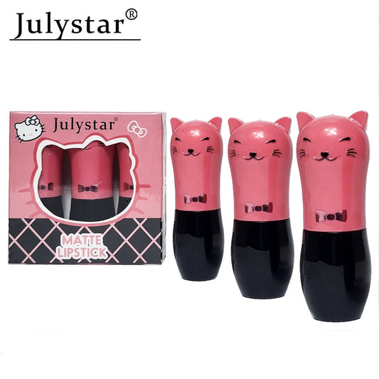 Facial Beauty - Julystar Pack Of 3 Matte Lipstick