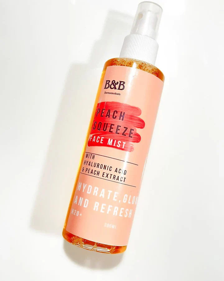 B&B Derma - Peach Squeeze- Peach  Face Mist On The Go 200Ml