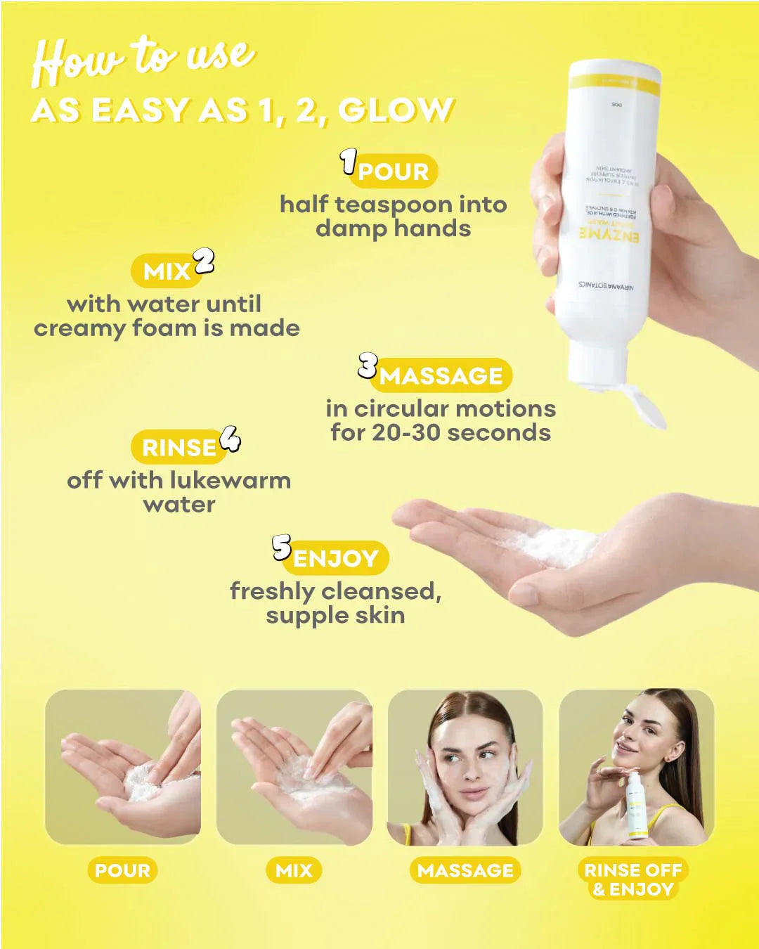 Nirvana Botanics - Rice Enzyme Powder Boost Wash