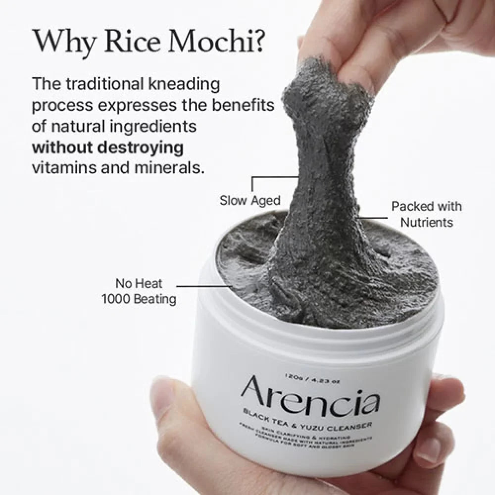 Arencia - Black Tea Rice Mochi Cleanser - 120g
