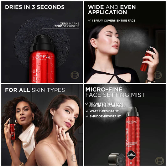 L'Oreal Paris Professional - Infallible 3-Second Setting Spray Mist - 50g