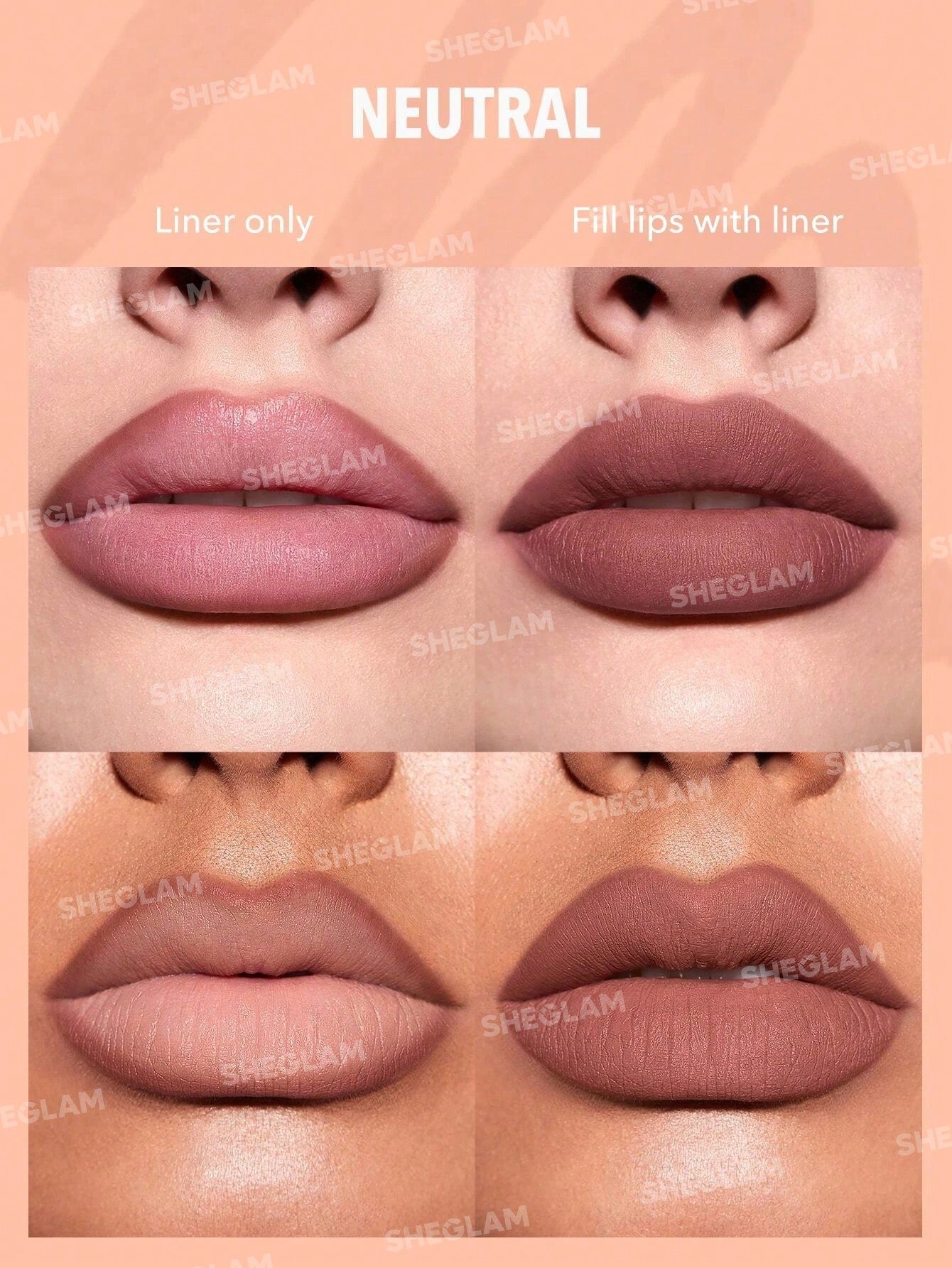 Sheglam So Lippy Lip Liner Set - Au Naturel 3's