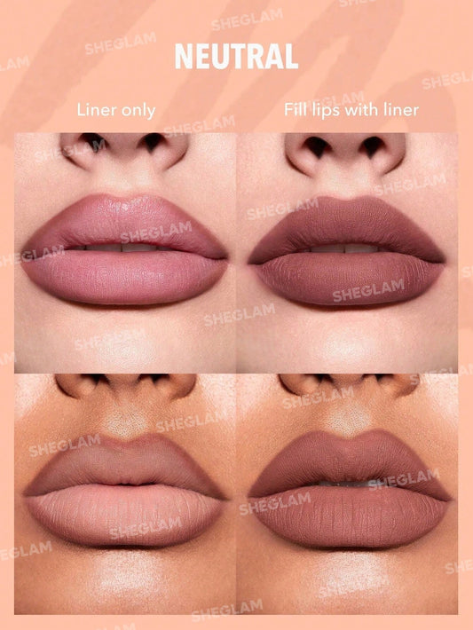 Sheglam So Lippy Lip Liner Set - Au Naturel 3's