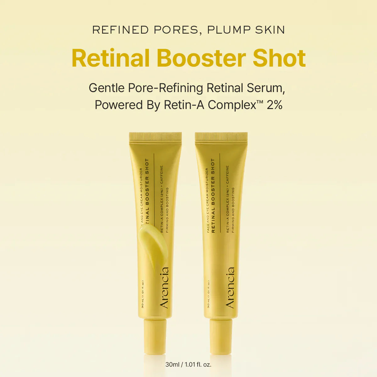 Arencia - Face & Eye Moisturizer Cream Retinal Booster Shot - 30Ml
