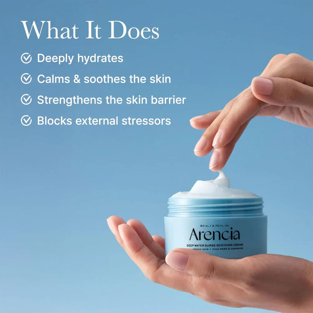 Arencia - Deep Water Surge Soothing Cream - 110Ml