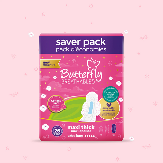 Butterfly - Maxi Breathable Extra Large (26's) - Cotton Soft