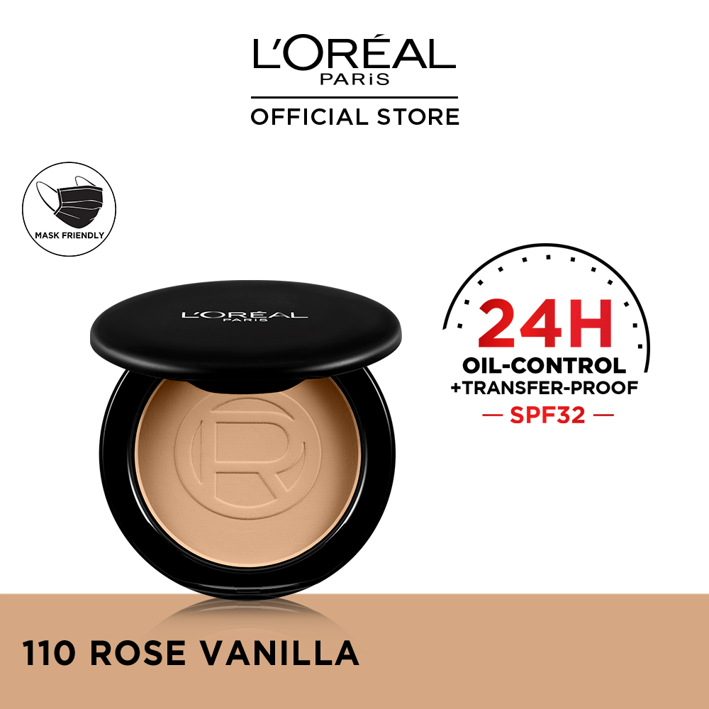 L'Oreal Paris Infallible 24H Oil Killer High Coverage Face Powder - 110 Rose Vanilla