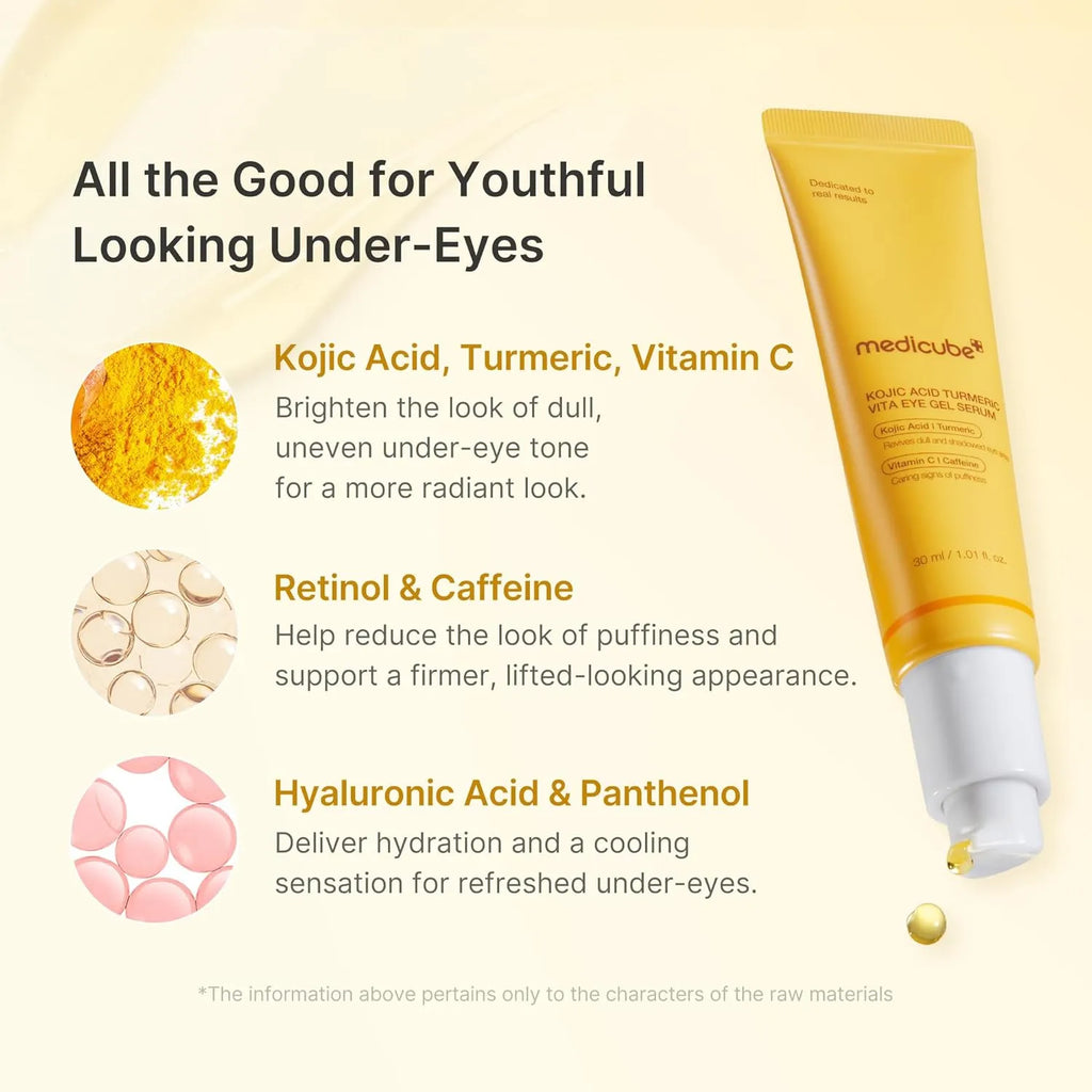 Medicube - Kojic Acid Turmeric Eye Gel Serum 30ml