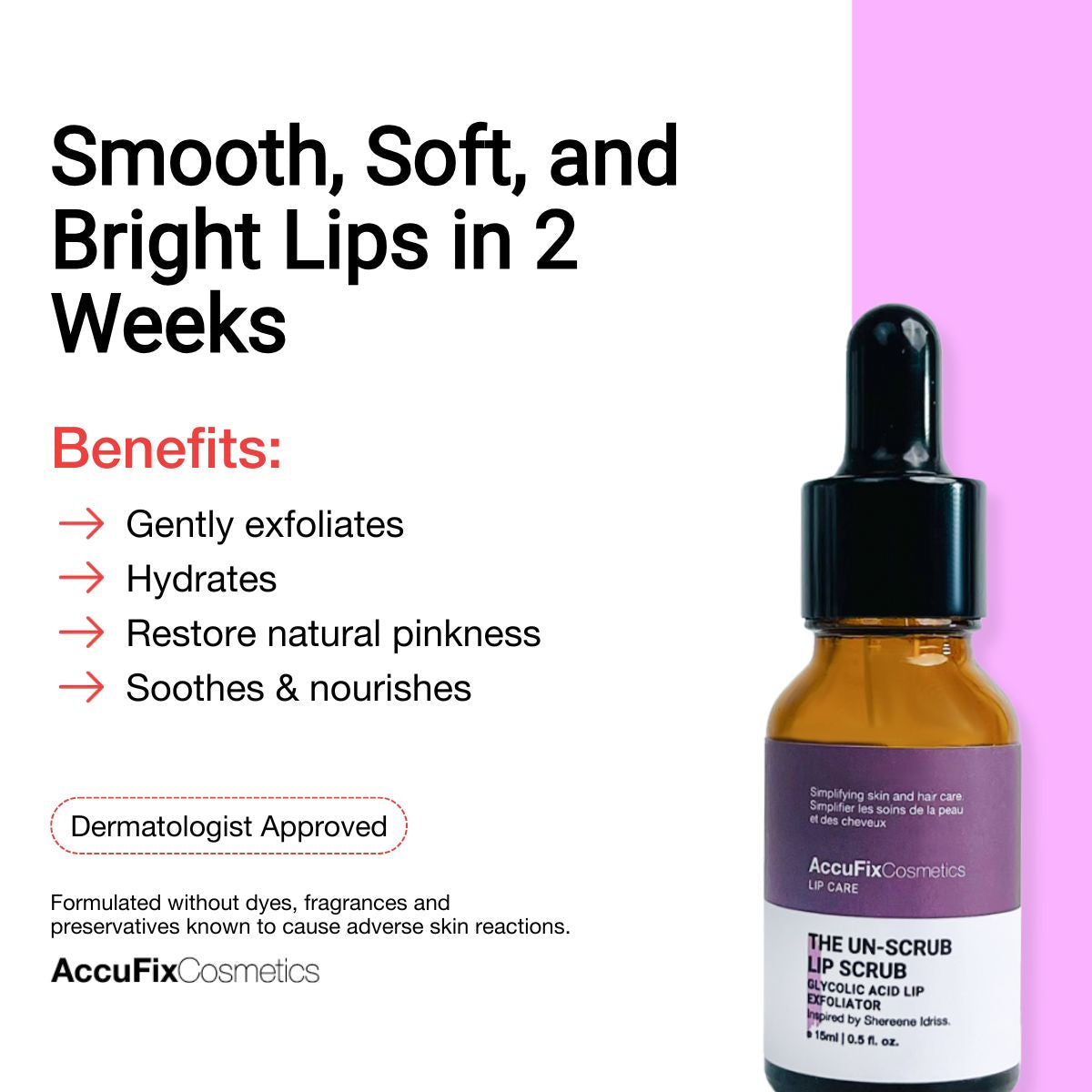 AccuFix - The Unscrub Lip Scrub with Glycolic Acid