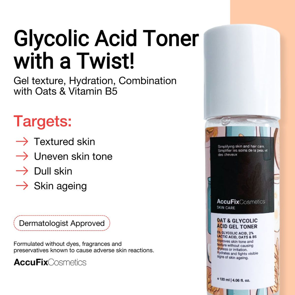 AccuFix - Oat and Glycolic Acid Gel Toner