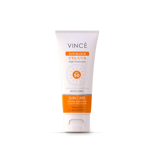 Vince - Sun Block-UVA & UVB Protector SPF 50 - 75Ml