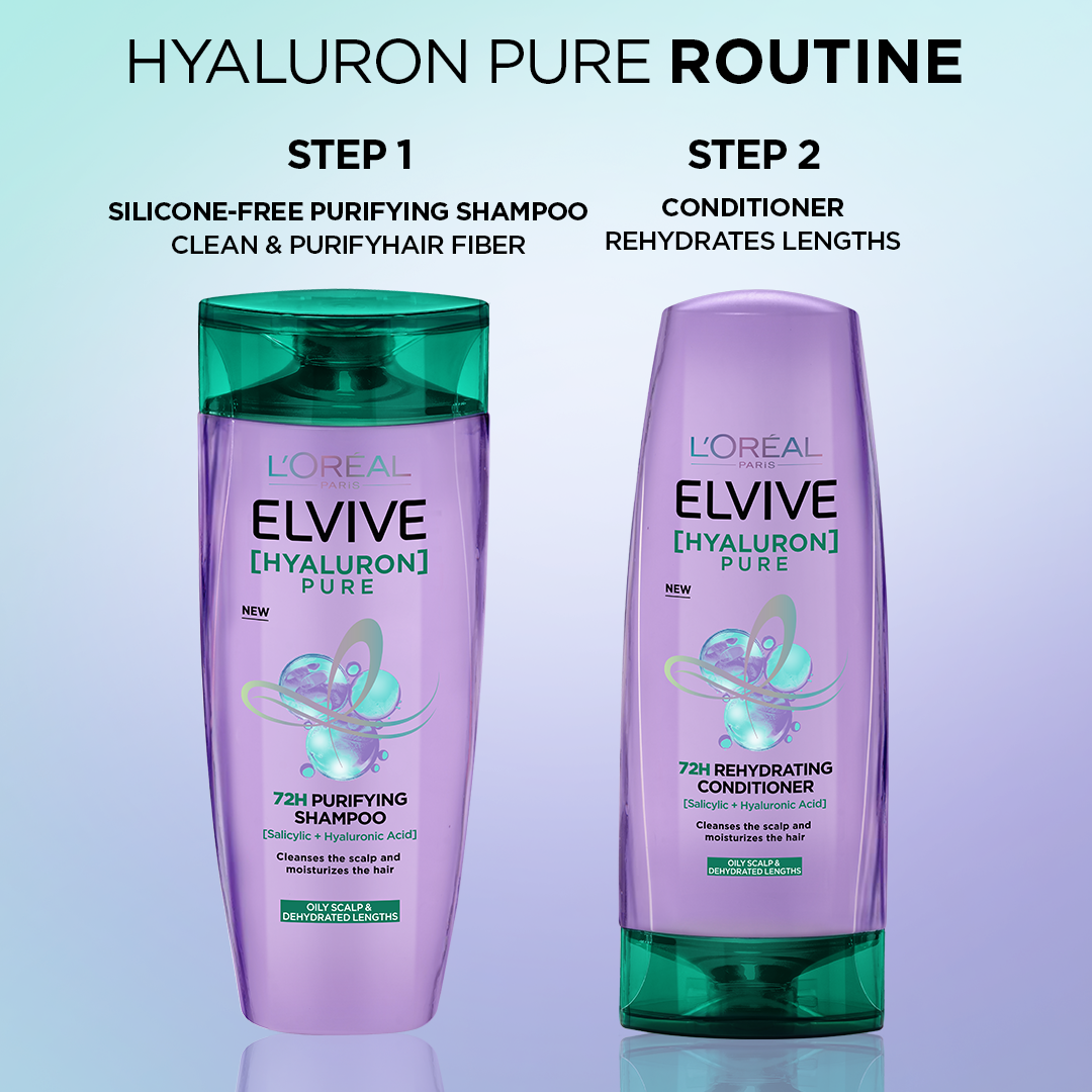 L'Oreal Paris Elvive Hyaluron Pure Shampoo 175Ml
