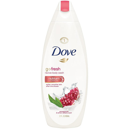 Dove Body Wash Usa Go Fresh Pomegtanate Nutrium Moisture 22Oz/650Ml