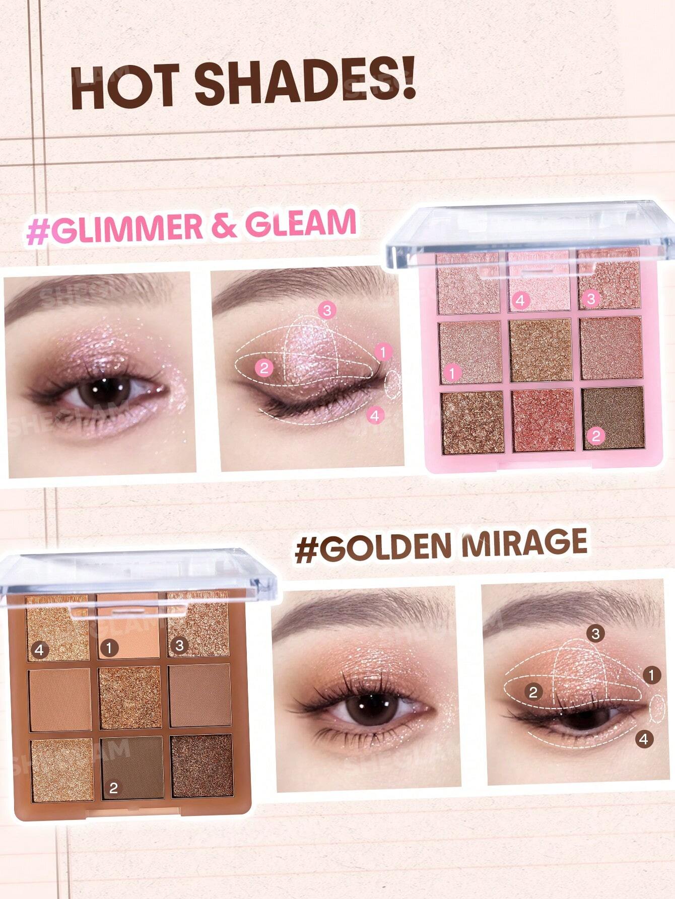Sheglam - Eyeshadow Palette 9-Pan - 9.5G
