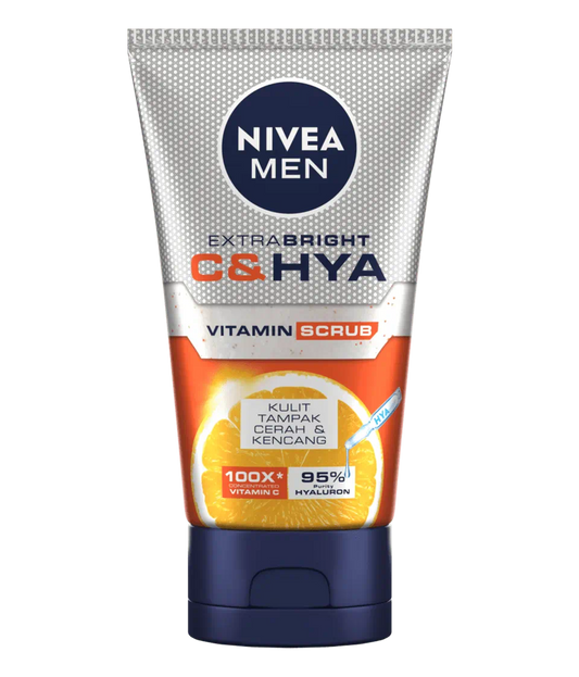 Nivea - Men Foam Extra Bright C& Hya Vitamin Scrub - 100Ml